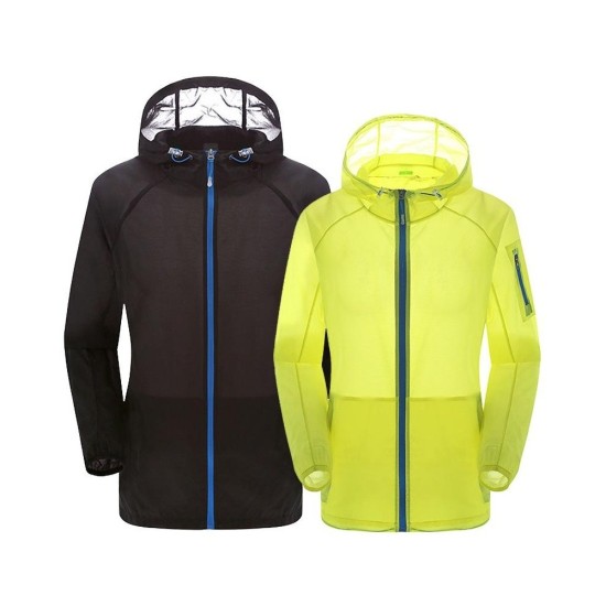 Lightweight UPF Sun Protection Jacket for Men & Women - Breathable Outdoor Windbreaker with UV Defense for Hiking & Fish
