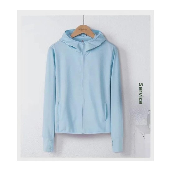Women's Summer Sun Protection Jacket - UPF 50+ UV Blocking, Breathable & Stretchy Athletic Windbreaker