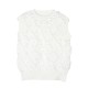Elegant Beaded Sequin Sleeveless Knit Top | Chic Crewneck Office Wear & Casual Blouse