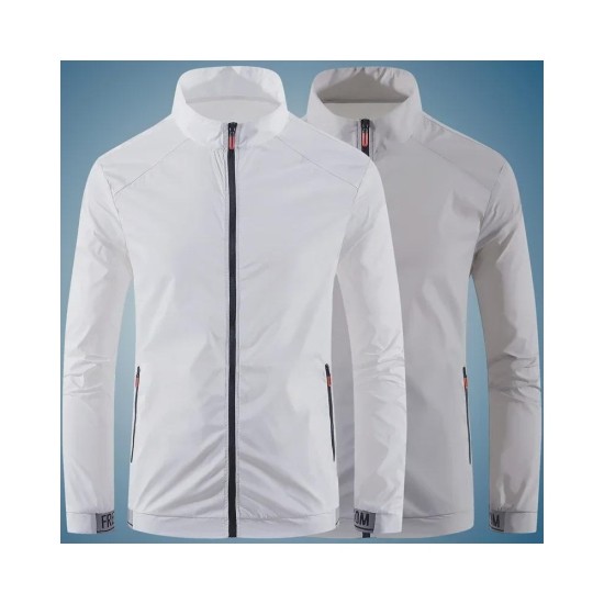 Men's & Women's UPF Sun Protection Jacket with Stand Collar - Summer Outdoor UV Shirt & Air-Conditioning Layer