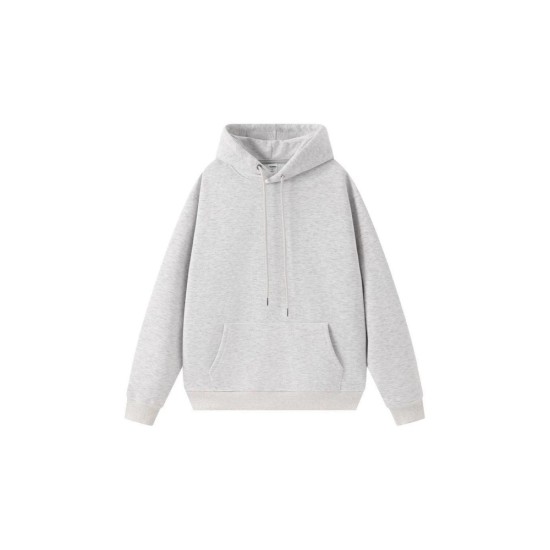 Heavyweight Fleece Hoodie Women Oversized Casual Pullover Winter Warm Solid Color Double-Layer Hood Cotton Sweatshirt St