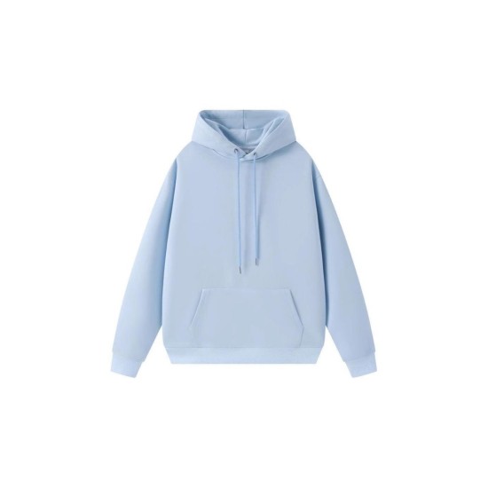 Heavyweight Fleece Hoodie Women Oversized Casual Pullover Winter Warm Solid Color Double-Layer Hood Cotton Sweatshirt St