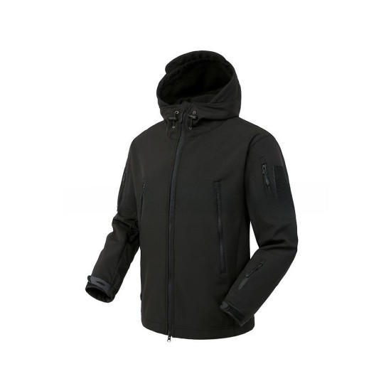 Men's 3-in-1 Waterproof Windproof Fleece Lined Softshell Jacket for Outdoor Hiking