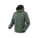 Men's 3-in-1 Waterproof Windproof Fleece Lined Softshell Jacket for Outdoor Hiking