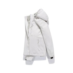 3-in-1 Waterproof Windproof Fleece Lined Jacket for Hiking & Outdoor Activities