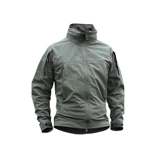 Men's 3-in-1 Waterproof Windproof Softshell Tactical Jacket for Hiking and Outdoor Winter Wear