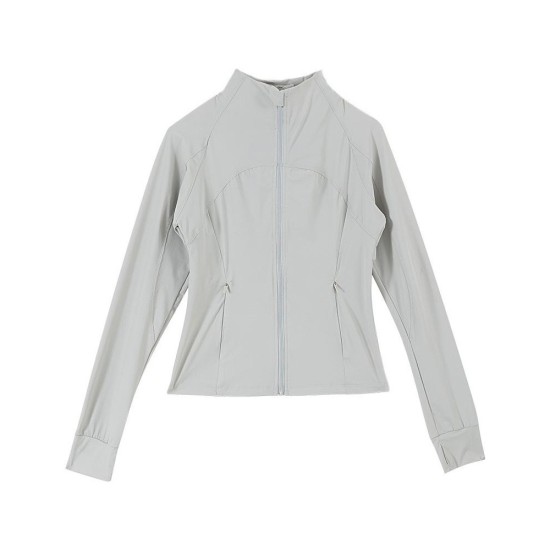 Slim-Fit UPF Sun Protection Jacket with Stand Collar - Lightweight & Breathable Cooling Fabric for Women