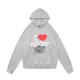 Unisex Spider Hoodie with Heart & Letter Print | Cozy Pullover Sweatshirt