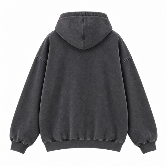 American Retro Oversized Graphic Hoodie – Unisex Heavyweight Fleece Sweatshirt with Drop Shoulder & Cozy Lining for Men