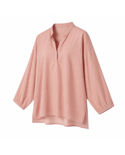 Women's Pink Loose-Fit Ice Silk Sun Shirt UPF Sun Protection Summer Cooling Blouse