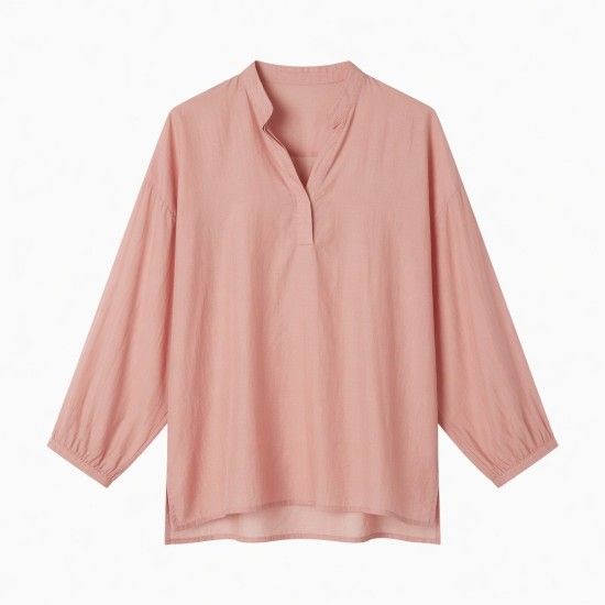 Women's Pink Loose-Fit Ice Silk Sun Shirt UPF Sun Protection Summer Cooling Blouse