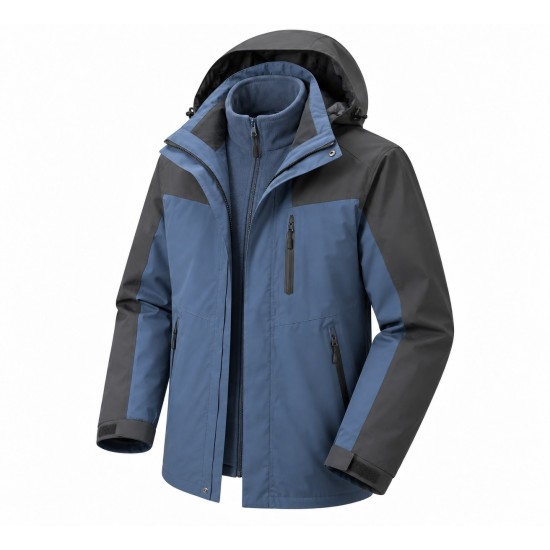 Men's Teflon 3-in-1 Tech Sun Protection Jacket | Lightweight Outdoor Active Windbreaker & Rain Shell
