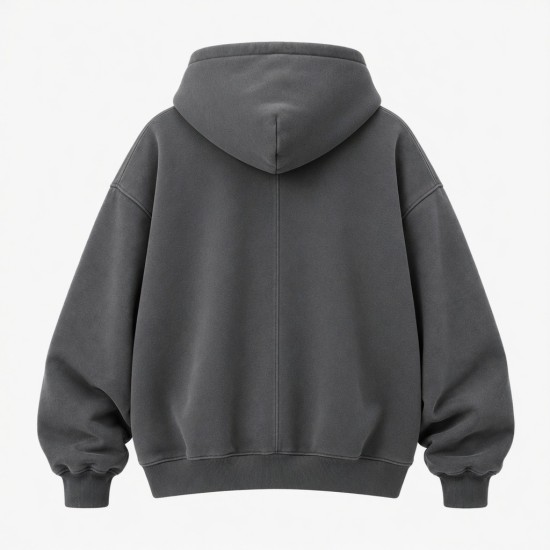 Fashion Hoodie Fleece Sweatshirt Oversized Streetwear Unisex Double Hooded Pullover Casual Crew Neck Top