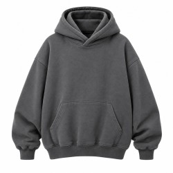 Fashion Hoodie Fleece Sweatshirt Oversized Streetwear Unisex Double Hooded Pullover Casual Crew Neck Top